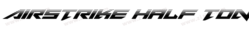 Airstrike Half Tone字体转换